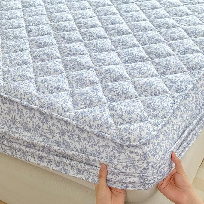 Mattress Protector, Soft Breathable Noiseless Mattress Cover with Stretchable Pockets for 6-11 inches Mattress, Machine Washable (06,Queen 60"x80")