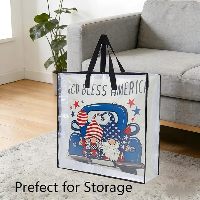 4-Pack Clear Heavy Duty Moving Bags and Storage Bags, 25 Gallon Large Moving Boxes Alternative for Wreath Storage Container, Under Bed Storage, Stadium Events, and College Moving Supplies - Image 5