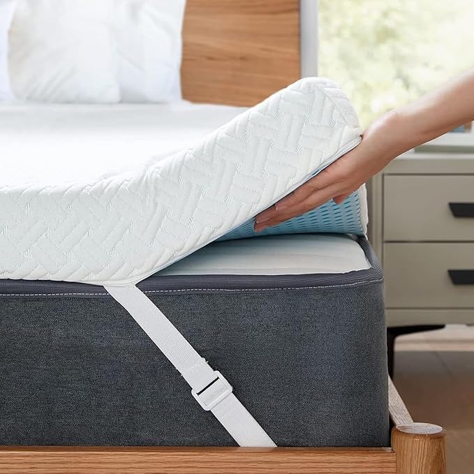 PERLECARE Twin Mattress Topper - 3 Inch Cooling Memory Foam Mattress Pad Made with CertiPUR-US® Certified Foam, Bed Topper with Bamboo Cover,Removable & Washable & Non-Slip, Oeko-Tex Certified