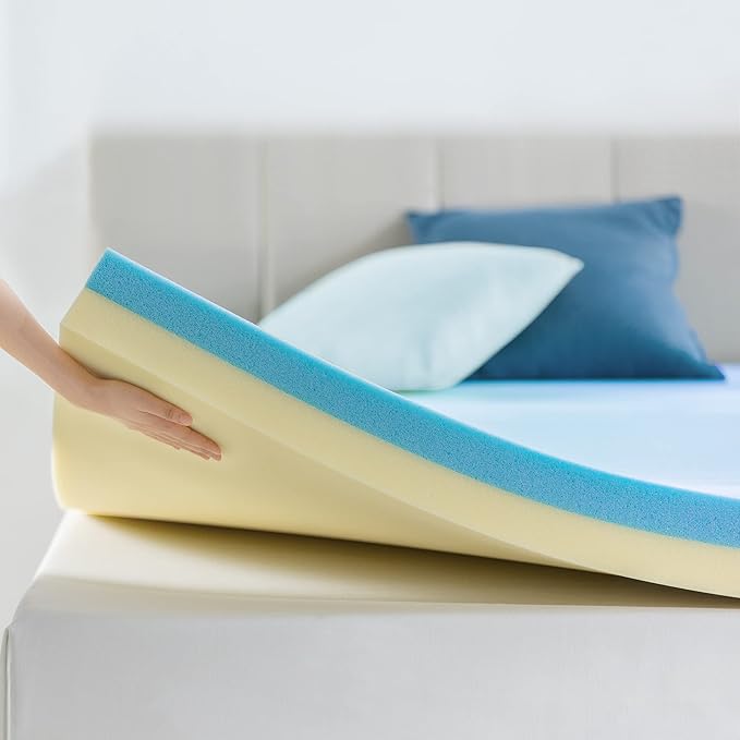 Sleep Master 4" Dual Support Gel Memory Foam Topper - Twin