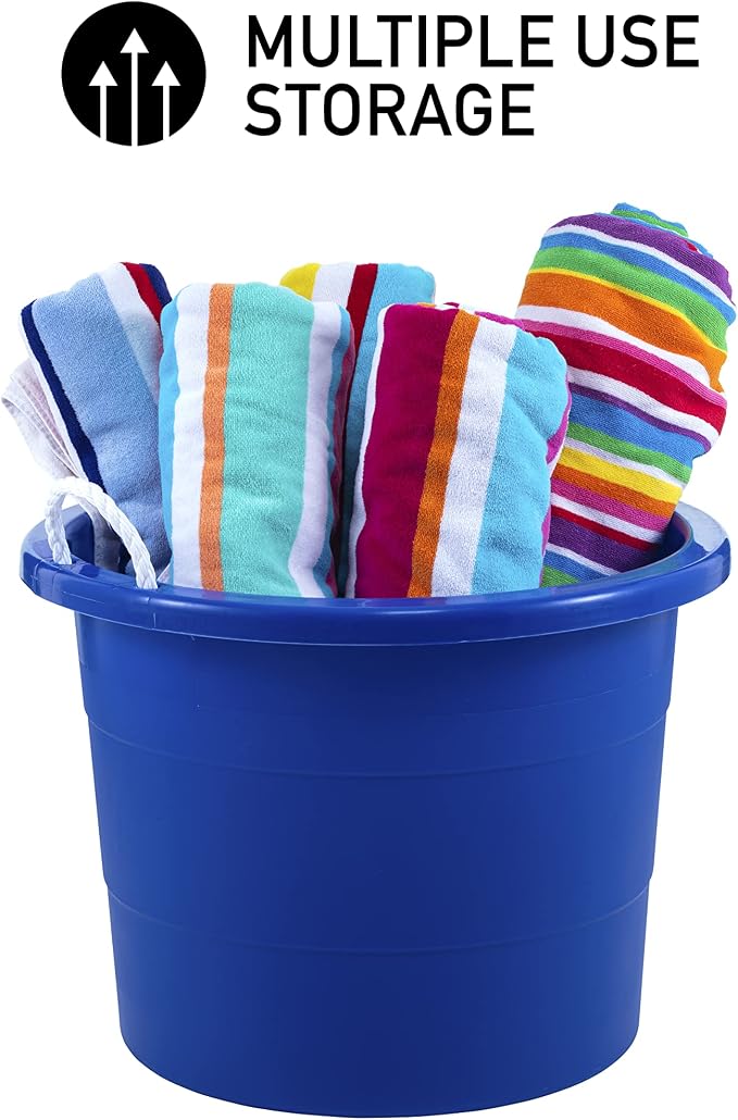 United Solutions 19 Gallon Rope Handle Tub, 2-Pack, Heavy-Duty Organization and Easy-Access Storage Tub, Multi-Purpose, Made with Rugged Plastic, Black - Image 5
