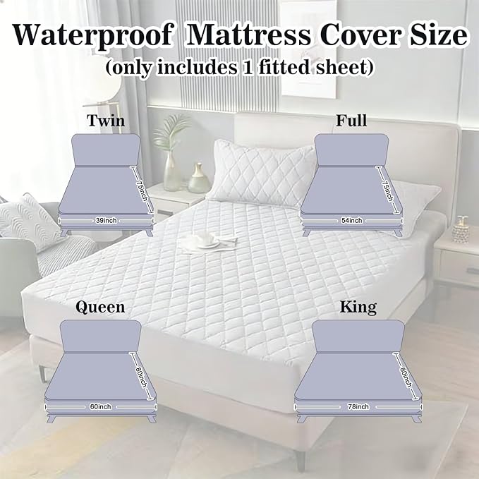Shatex Twin Size Mattress Pad - Breathable Quilted Mattress Topper Protector with 8-16 Inches Deep Pocket, Machine Washable (39x75inch,Dark Green)