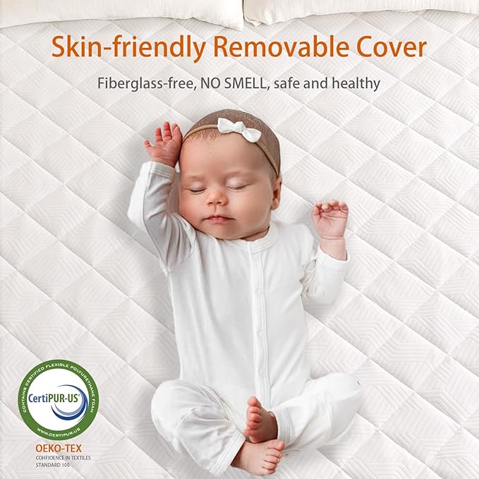 Extra Firm Mattress Topper Queen, 3 Inch High-Density Foam Bed Topper for Extra Support, Pain Relieving Foam Mattress Pad with Washable Cover, No Smell, CertiPUR-US Certified, 80" x60"