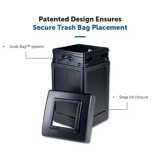 Commercial Zone 732101 Open-Top Indoor/Outdoor Square 42 Gallon Large Waste Trash Container Bin, Black - Image 2