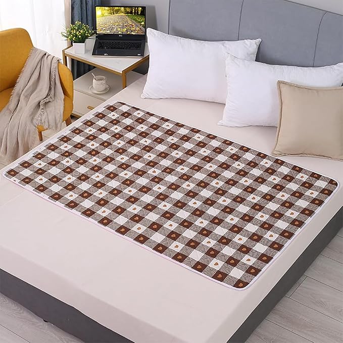 2 PCS 27.5 * 35.5 Inches Bed Pads Washable Waterproof, Potty Training Pads, Waterproof Mattress Protector and Bed Sheets for Incontinence Protection, Washable and Reusable Mattress