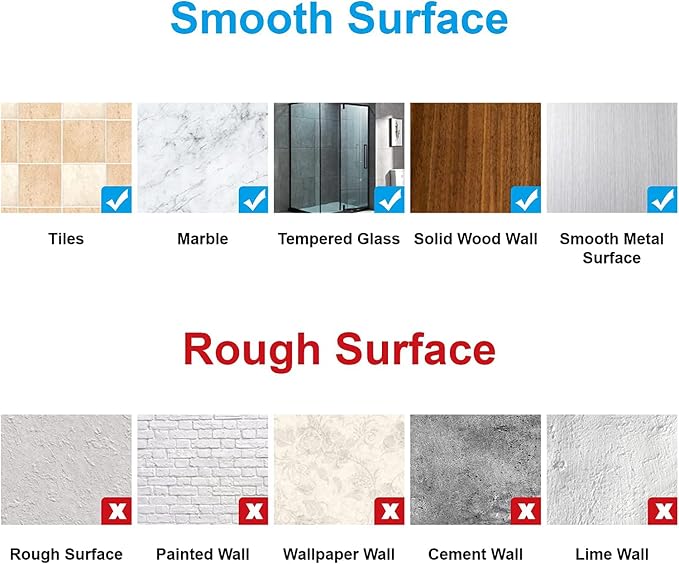 2PCS Shower Caddy Adhesive Replacement,Shower Shelves Adhesive Strip Pad Shower Organizer Sticker Replacement Bathroom Heavy Duty Strong Sticky Wall Adhesive - Image 5