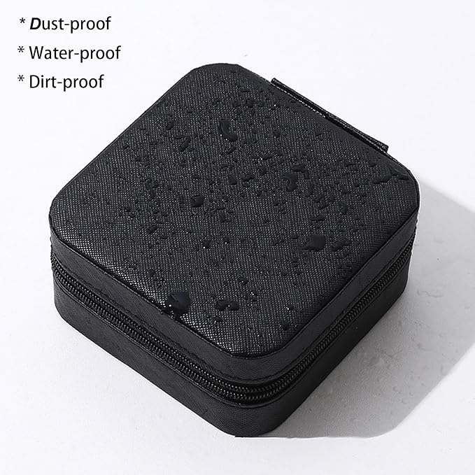 Travel Jewelry Case 2 Pack Mini Travel jewelry Box Portable Organizer Women Girls Gift Box for Rings Earrings Necklaces Bracelets - Image 5