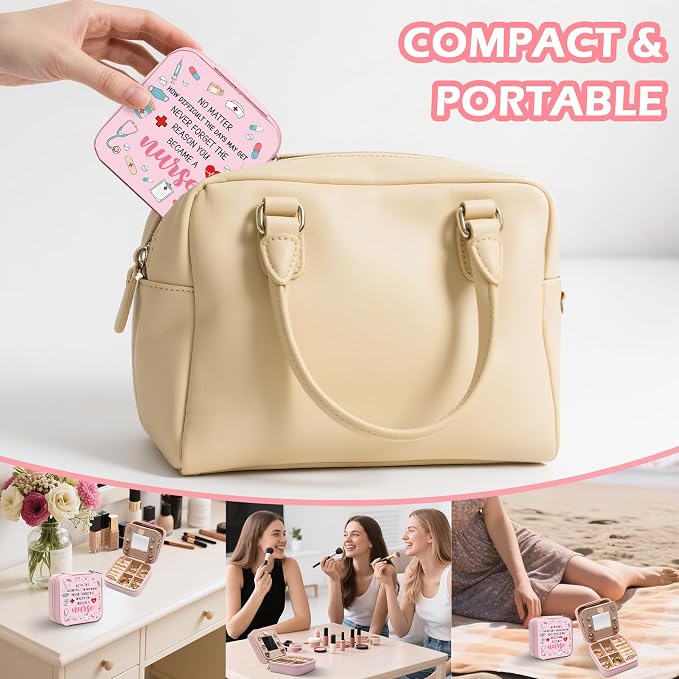 GAOLZIUY Nurse Gifts for Women, Nurse Travel Portable Jewelry Box, Appreciation RN Graduation Nurses Week Christmas Nurse’s Day Gifts for Nursing Student - Image 6