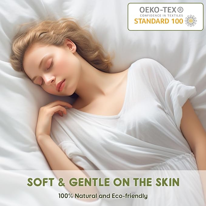 SONORO KATE 100% Egyptian Cotton Sheets Queen Size - 600 Thread Count, Luxury Hotel Sateen Weave Bedding Set, Soft Breathable Sheet Sets, 16" Deep Pocket - 4 PC(White,Queen)