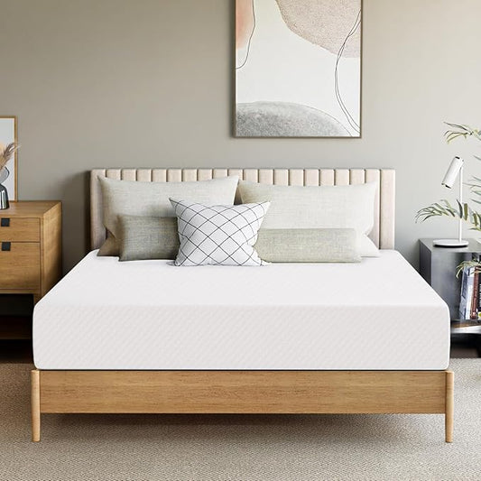 GAESTE 12 Inch Queen Cooling Gel Memory Foam Mattress Medium Firm for Cool Sleep Pressure Relieving CertiPUR-US Certified Foam, Convenient Mattress in a Box Fiberglass Free (Queen, 12 in)