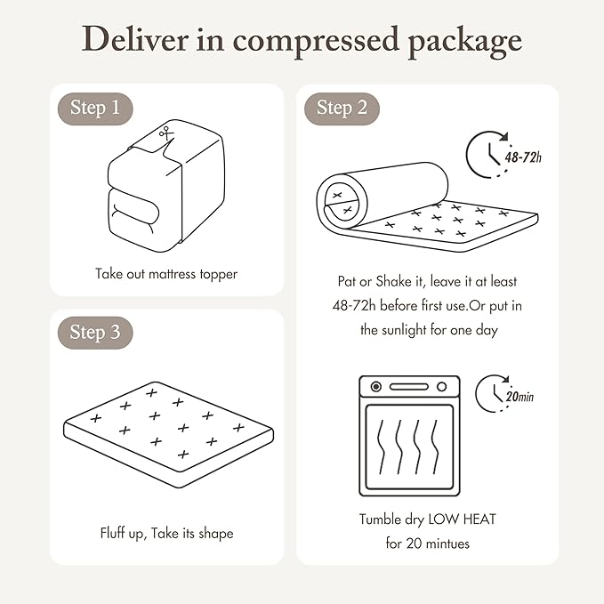 Madison Park Waterproof Mattress Protector, Cloud Soft Plush Mattress Cover, Overfilled Mattress Pad, Fitted Pocket Fits Up to 18 Inch, Machine Washable Bed Cover, White Cal King