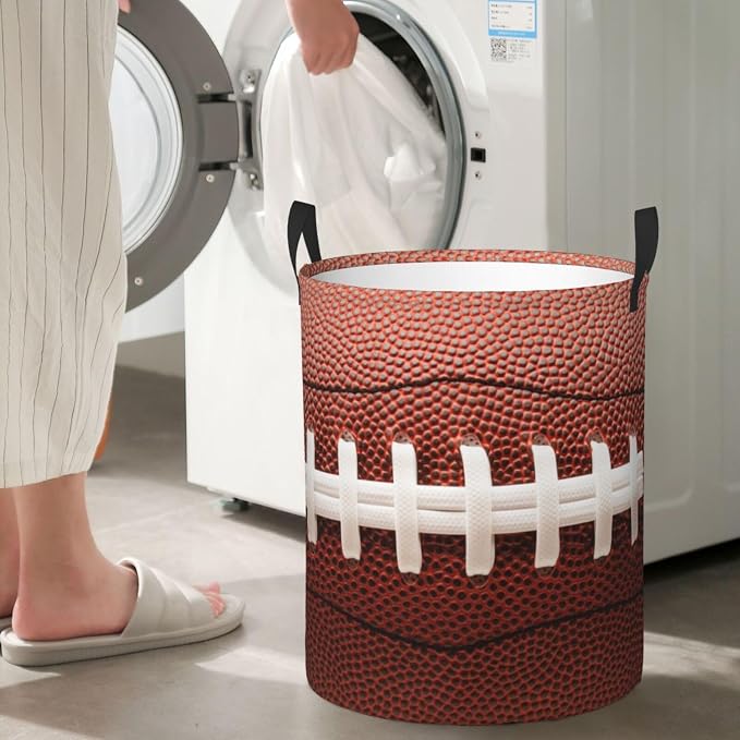 Laundry Basket Room Decor,Round Laundry Hamper Waterproof Dirty Clothes Hamper Collapsible Laundry Baskets With Handles,Toy/Clothes Storage Basket For Home Dorm Bathroom Decor - Image 6