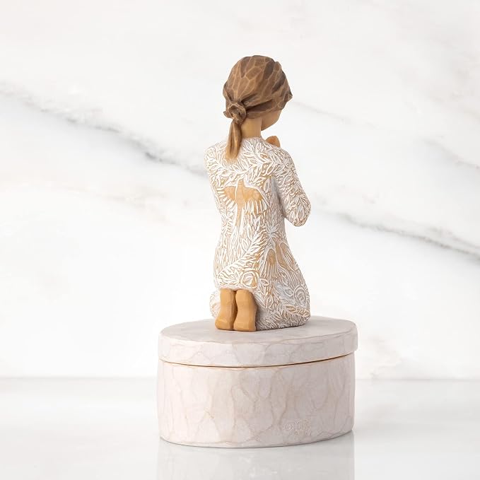Willow Tree Prayer of Peace Keepsake Box, sculpted, hand-painted Keepsake Box - Image 3