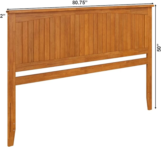 AFI, Nantucket King Solid Wood Panel Headboard, Light Toffee