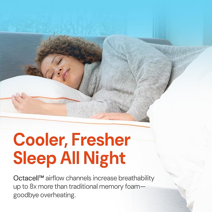 Dormeo The Essentials Mattress Topper, King, 2-Inch with Octacell Technology, Plush Comfort, Breathable, Cooling Foam Mattress