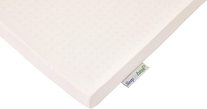 Pure Green Natural Latex Mattress Topper w/Luxury Cover - Firm - 3 Inch - King Size (GOTS Certified Organic)