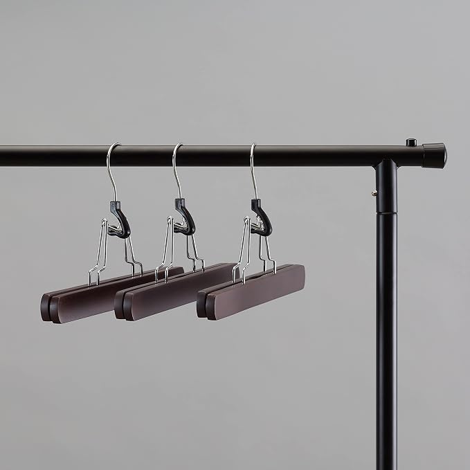 Amazon Basics Wooden Pants Hangers - Cherry, (Pack of 60) - Image 7