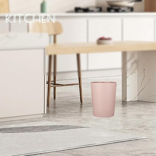 UUJOLY Small Trash Can Wastebasket Garbage Can Container Bins for Bathrooms, Laundry Room, Kitchens, Offices, Kids Rooms, Dorms (Pink) - Image 5