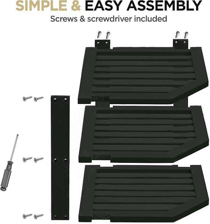 Bambüsi Plate Organizer for Cabinet - Corner Cabinet Organizer and Kitchen Cabinet Organizer Shelf, Kitchen Countertop Organizer for Plates, Dishes and Bowls, Space Saving Corner Rack, Black - Image 6