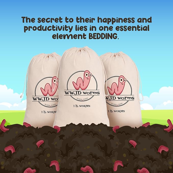 Red Wigglers Composting Worms - 2lb Red Worms for Composting - Use on Worm Castings for Plants, Garden, Worm Farm & Compost Starter, Easy to Manage - Image 2