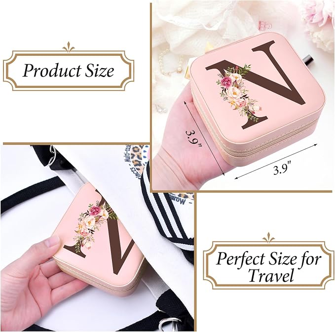 Inngeroo Personalized Gifts for Women, Mothers Day Mom Gifts Teacher Appreciation Gifts Travel Jewelry Case Box Organizer for Wife Daughter Aunt Friend Grandma… - Image 3