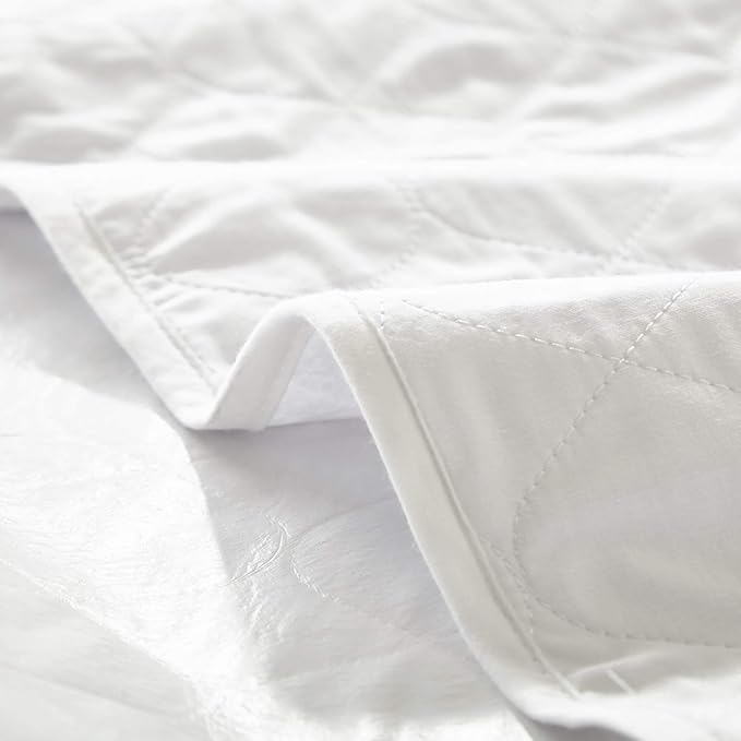 Queen Mattress Protector Cover Waterproof Quilted Fitted Soft Cotton Mattress Cover Pad Washable Mattress Bed Protector with Elastic Band (Queen Size)