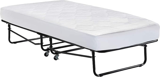 Micropuff Fitted Mattress Pad - Cot Size 33” (33" x 75") Mattress Pad - Soft and Comfortable Fitted Mattress Protector - Mattress Cover Stretches up 12 to 15 Inches Deep - Easy to Wash
