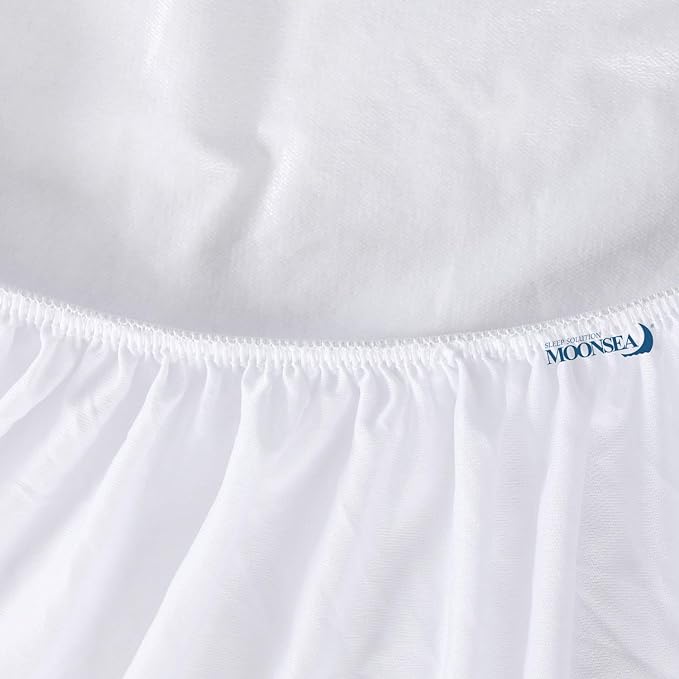 RV Short Queen Size Mattress Protector Waterproof,Smooth Top Mattress Protector for Kids,Breathable Skin Friendly and Noiseless Fitted Sheet,Viscose Terry Mattress Cover