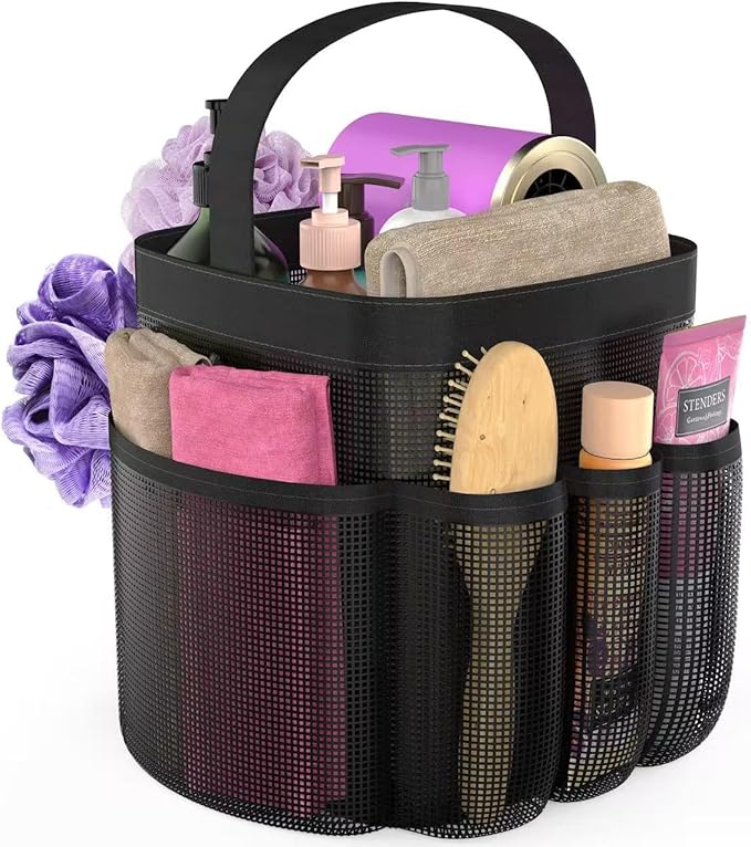 Mesh Shower Caddy Portable with 8 Upgraded Deeper Pockets,Hanging Caddy Dorm Basket, Quick Dry Shower Bag by Unknown