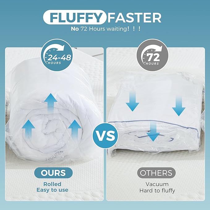 BDEUS 4 Inch Dual Layer Mattress Topper Queen Size, 2 Inch Cooling Gel Memory Foam and 2 Inch Soft Pillow Top Pad Cover, Mattress Pad for Back Pain Relief