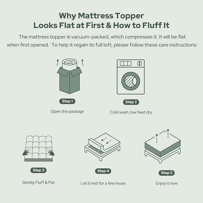BEDLORE Twin Mattress Topper, Thick Tencel™ Blend Pillow Top Mattress Pad, Soft and Breathable Mattress Cover for Back Pain Relief, Deep Pocket Design Fits 6–15 Inches Mattresses(White)