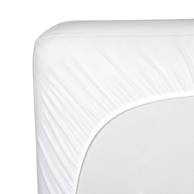 Sealy Baby Antimicrobial Fitted Waterproof Infant Crib Mattress Protector Pad and Toddler Bed Cover, Designed to Neutralize Odors, Machine Washable and Dryer Friendly, 52” x 28”- White (Pack of 2)