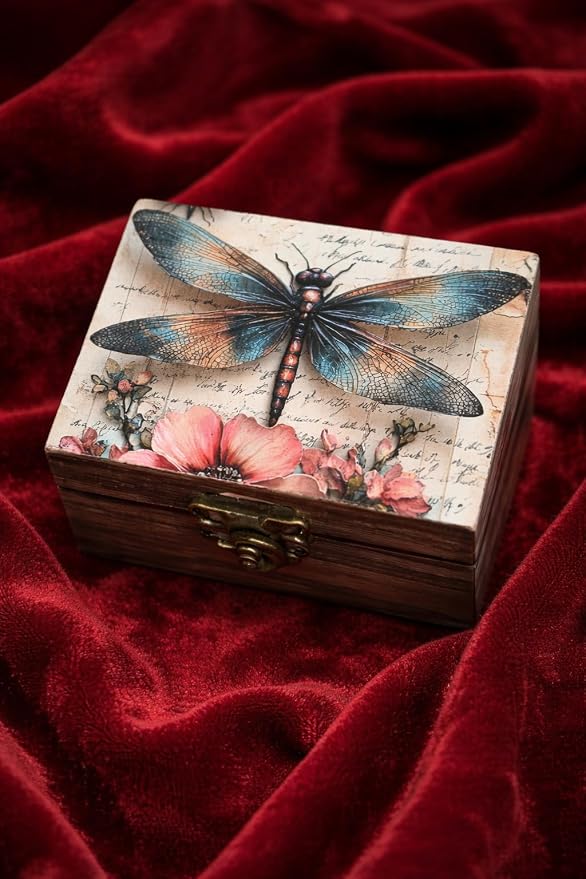 RK Collections Dragonfly Trinket Box Small Jewelry Keepsake Box | Bird lovers Gift Idea, Animals Ornaments for Girls, Women, Gift Idea, for Home Décor (3DFS1) - Image 6