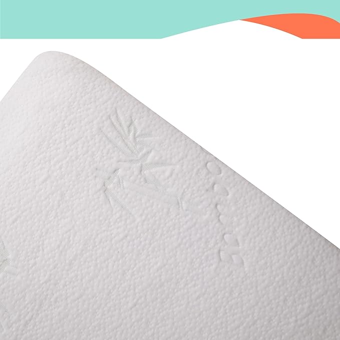Bamboo Rayon Baby Crib Mattress Protector - Waterproof Breathable Cooling Fitted Mattress Cover 28x52 inches (2 Pack)