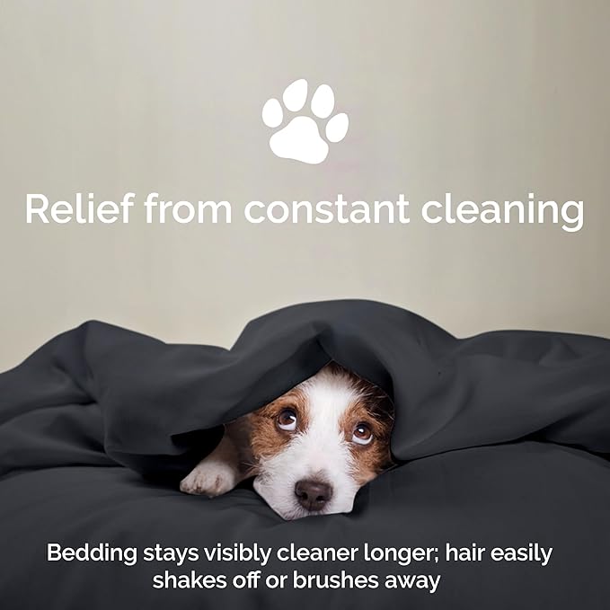 Viscose Bamboo Sheets King Size 4PC Set - Cooling Sheets for Hot Sleepers with Moisture Wicking Technology - Silky Soft 18 Inch Deep Pocket - Charcoal 76"x 80"