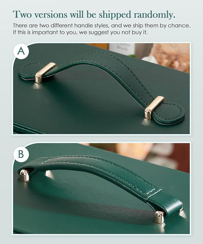 Homde Jewelry Box for Women Large: Rotating Organizer for Ring Earring Necklace Bracelet - 7 Drawers Storage for Dresser (Forest Green) - Image 9