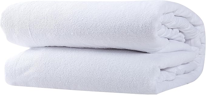 London Fog Premium Waterproof Hypoallergenic White Cotton 1-Piece King Mattress Protector, basic, 80% Cotton/20% Polyester, for Men and Women, OEKO-TEX Certified Confidence
