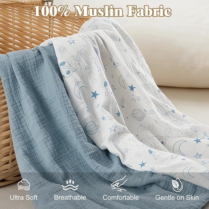 Basumee Muslin Bassinet Sheets for Baby Girl Boy 2 Pack Soft Breathable Baby Bedside Bassinet Fitted Sheets with Bottom Elastic Band Mattress Cover for Rectangle Oval Hourglass Bassinets