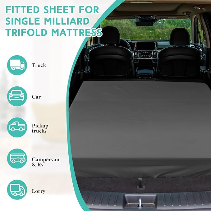 2-3 Inch Mattress Topper Cover (Only Cover) Memory Foam Protector Microfiber Memory Foam for Latex Mattress Topper Gel RV(King 80 x 78 Inch,Dark Gray)