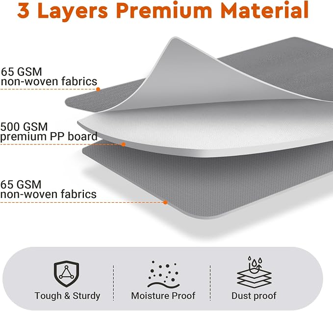 StorageTastic 2 Pack Bed Sheet Closet Organizers and Storage,Sturdy Foldable Storage Containers with Window and Label,Storage and Organization for Bedding Sheets,Duvet Covers,Blankets (Grey) - Image 3