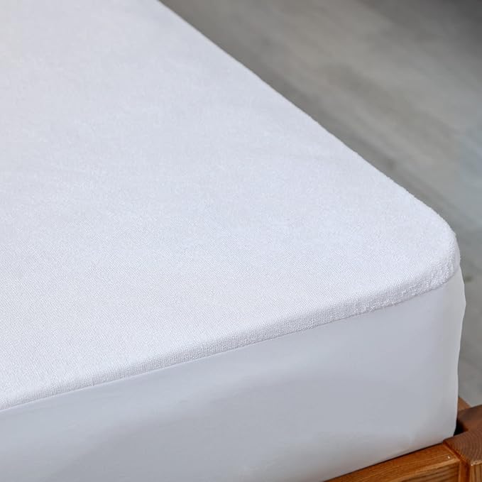 Waterproof California King Mattress Protector Cal King Soft Soft Bamboo Viscose Terry Matressprotector Quiet Breathable Fitted Matress Cover