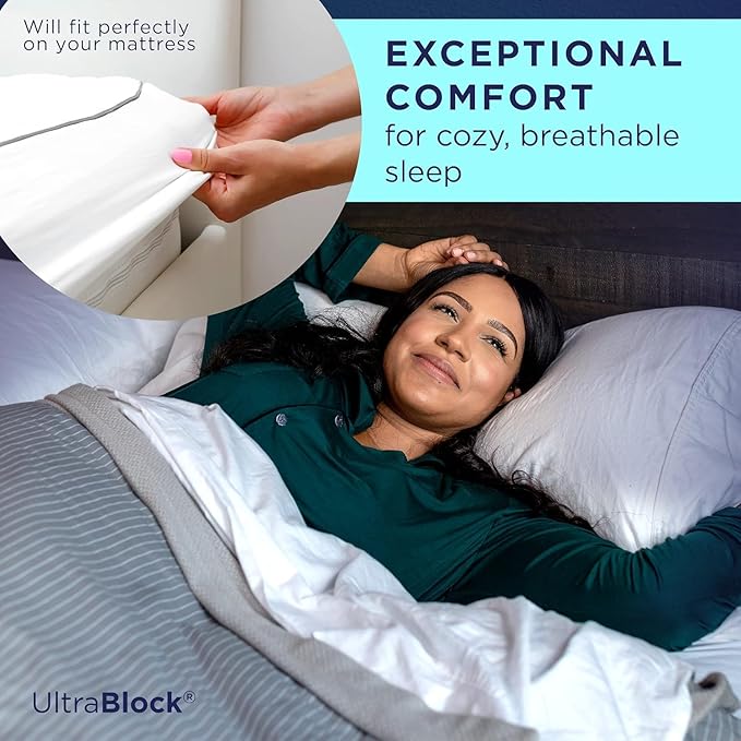 UltraPlush Full Waterproof Mattress Protector - Bedwetting, Bed Cover