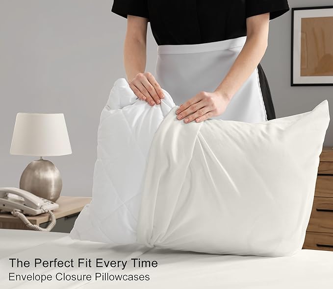RUVANTI 100% Cotton Sheets – Twin XL Size Percale Bedding, Cooling & Breathable, Durable with a Crisp, Soft & Comfortable Feel, 16" Deep Pocket, 3-Piece Set, Ivory