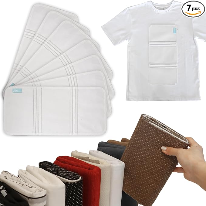 7 Pcs PLIIO Medium Filers, Foldable Clothes Organizer, Space-Saving Closet and Suitcase solution, Wrinkle-Free Storage Solution for Home and Travel, Wardrobe Organizer and Clothes Folder by COCHIC