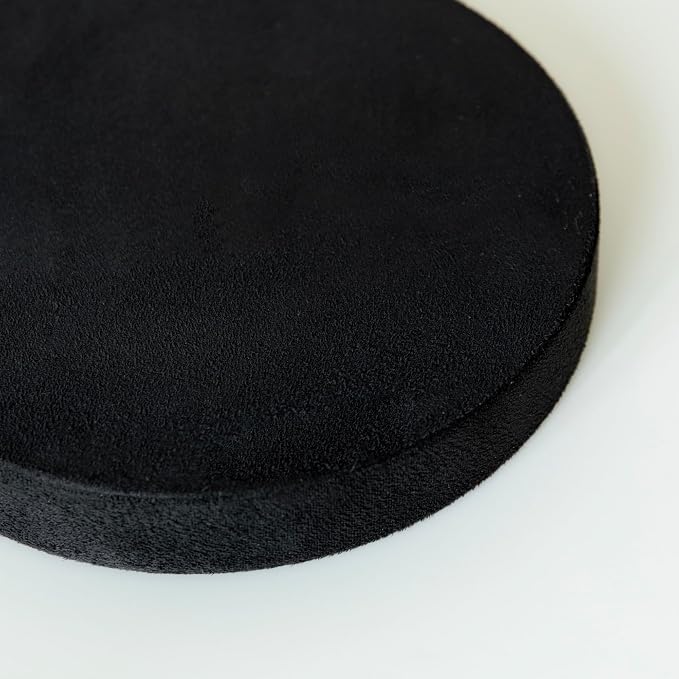 COLLECTIVE HOME - Velvet Jewelry Tray, 6" Monogrammed Jewelry Dish, Smooth Velour Display Dish for Rings, Earrings, Necklaces, Makeup, Personalized Gifts for Women (Black-y) - Image 5