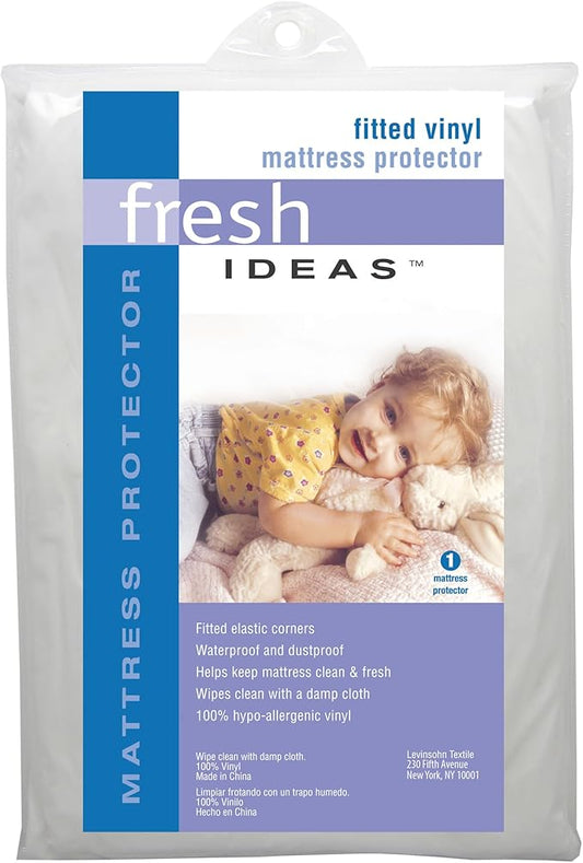 Levinsohn Fresh Ideas Waterproof Mattress Protector 100% Vinyl Hypoallergenic, Twin