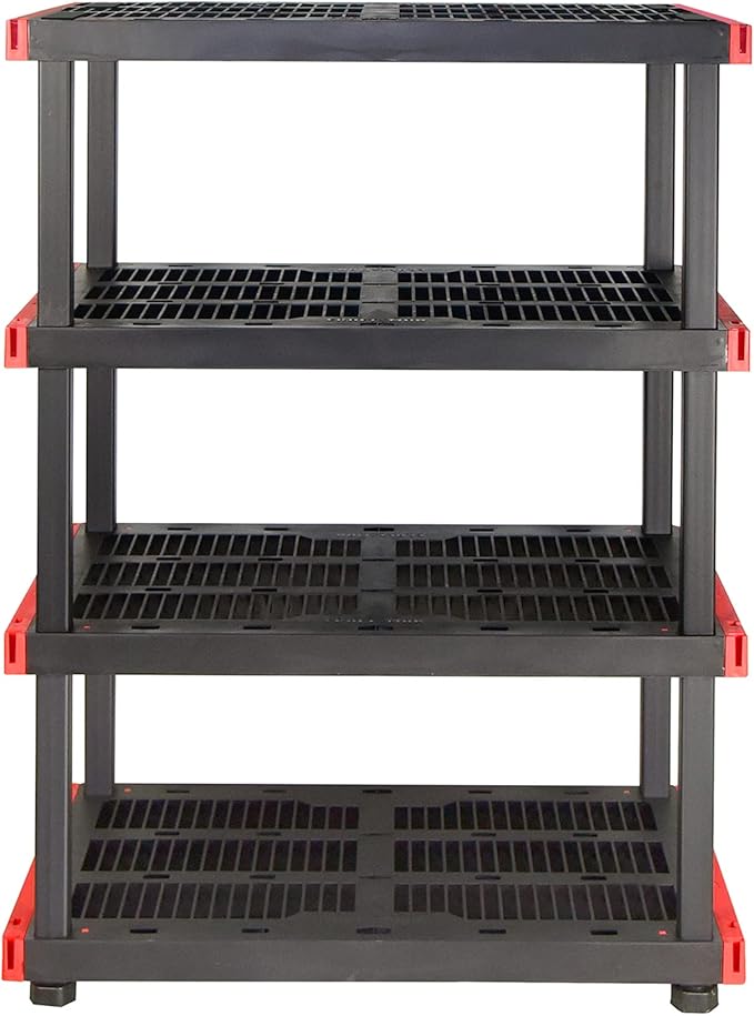 CX Craftsman 4-Tier Highly Durable Storage Rack, 4 Shleves That Support up to 200lbs/shelf, Organization and Storage, Weather-Resistant Design, Easy Assembly, American Made (55H x 40W x 24D) - Image 4