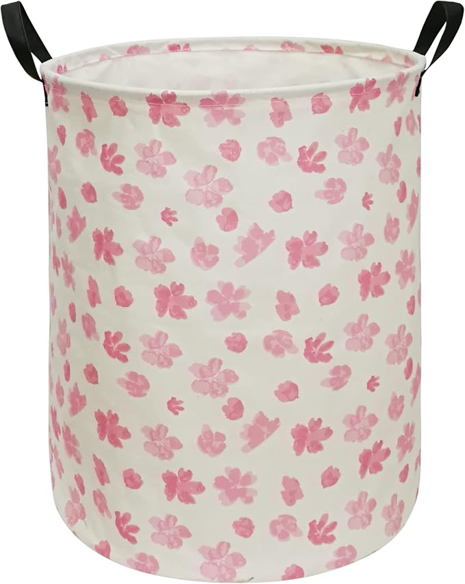 Collapsible Kids Laundry Basket Clothes Hamper, Foldable Storage Organizer Bin, Toy Clothes Storage with Handles for Boys Girls Bedroom, Room Decor by Unknown