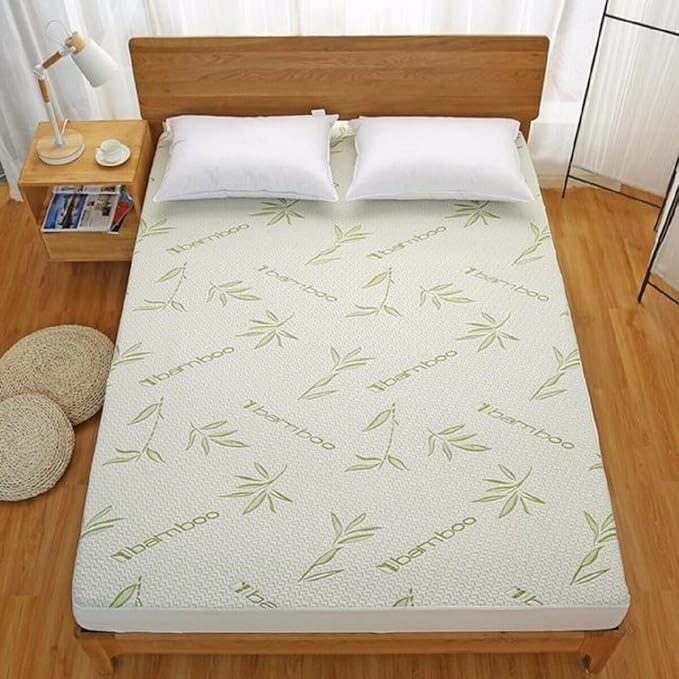 Home Sweet Home Hypoallergenic Viscose Made from Bamboo Waterproof Mattress Pad - Breathable Deep Fitted Mattress Protector (Full)