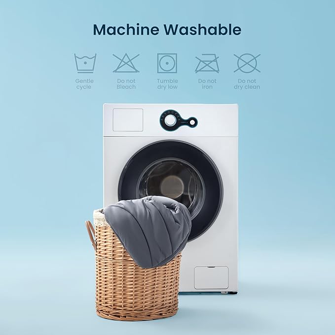 Sleep Zone Cooling Mattress Pad California King, Support Mattress Topper, Breathable and Soft Mattress Protector, Deep Pocket Bed Cover, Machine Washable (Dark Grey, California King)